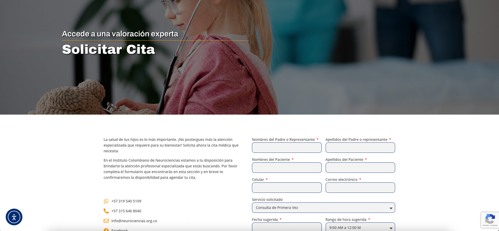 Cliente: Instituto Colombiano de Neurociencias | Diseño y desarrollo de páginas web, tienda online, landing page, Posicionamiento SEO, actualización y mantenimiento de páginas web | Cainetwork, Creative & Web Studio